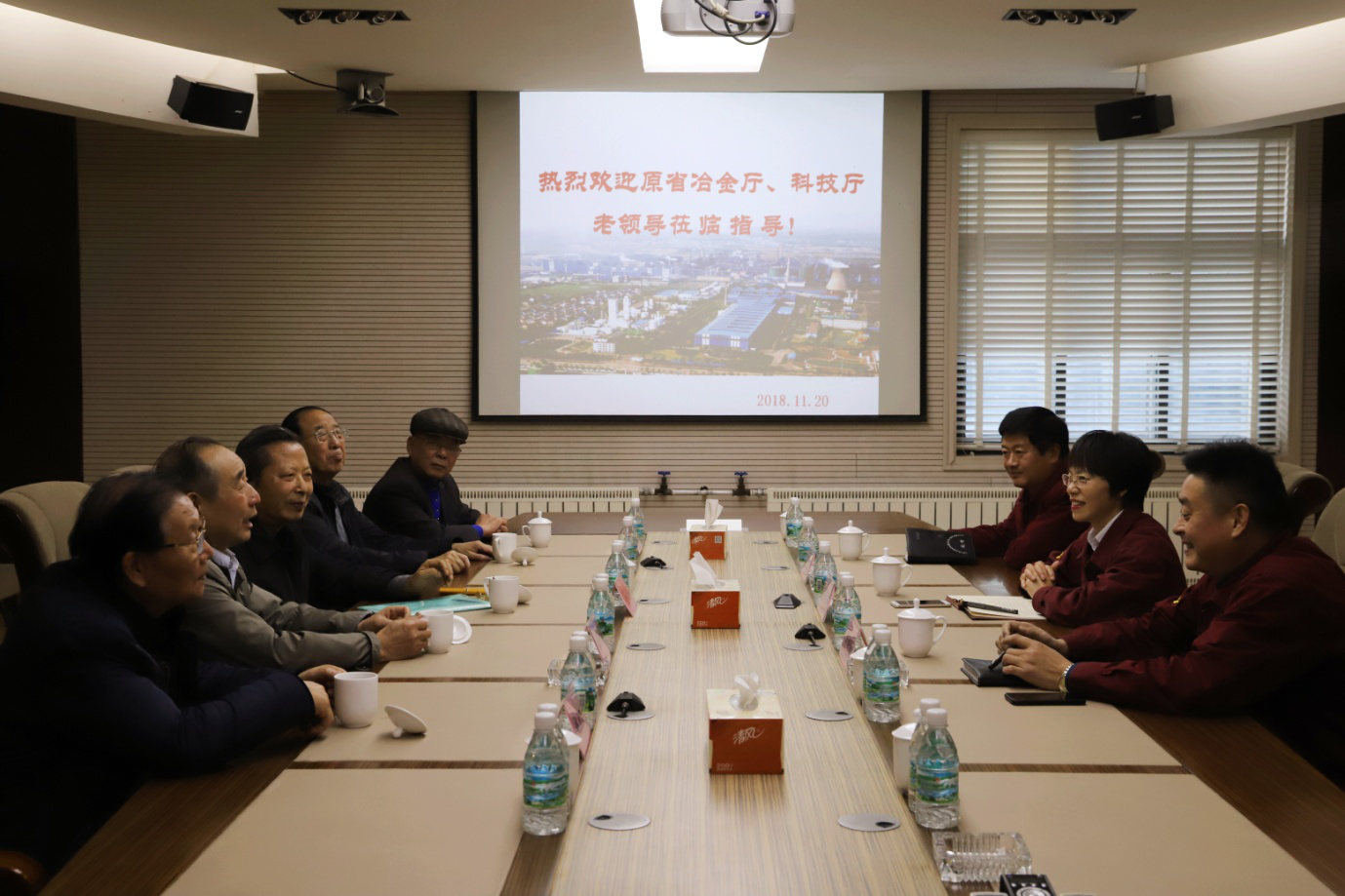 原省冶金厅厅长姜文韬一行来我公司走访